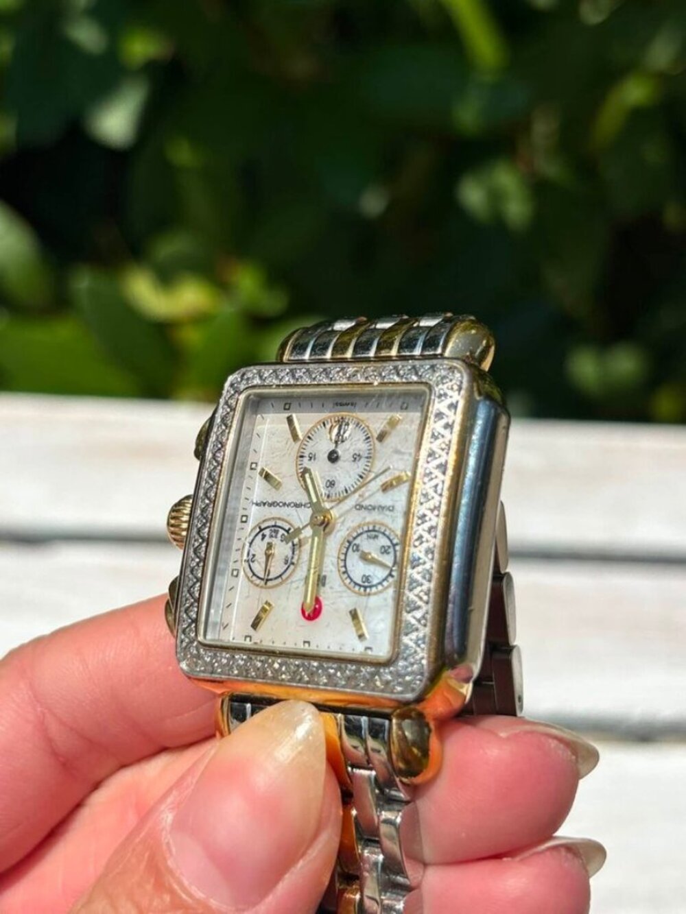 Michele Two-Tone Signature Deco Watch - Picture 6 of 16